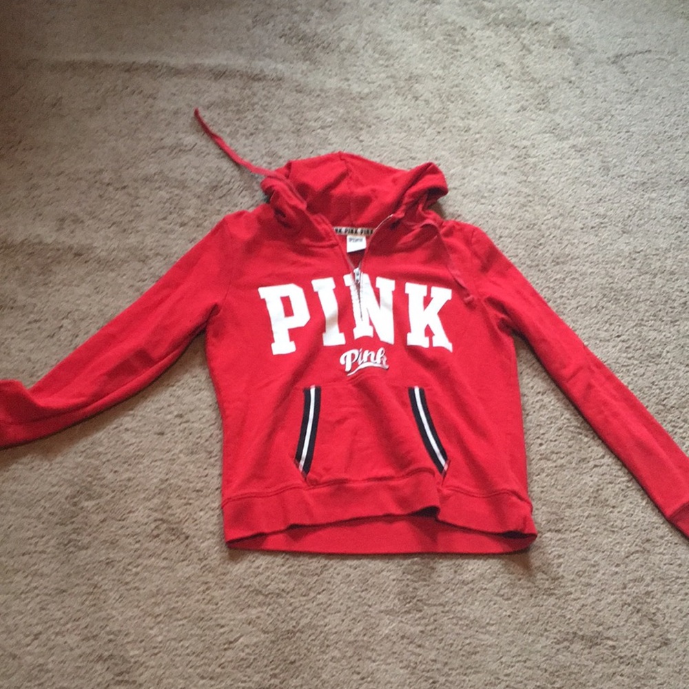 Pink half zip
